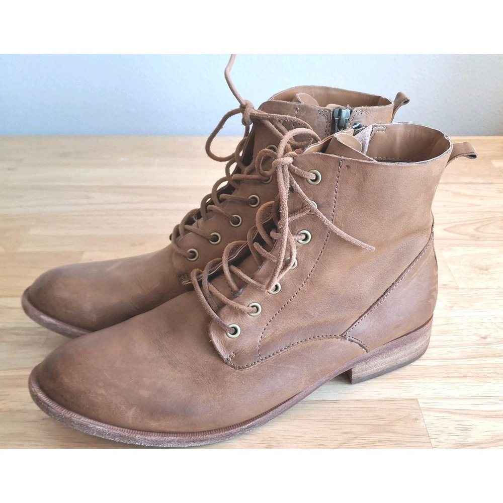 Kork-Ease Violeta Lace-Up/Zip Leather Bootie US Women's 9M #KE0002806